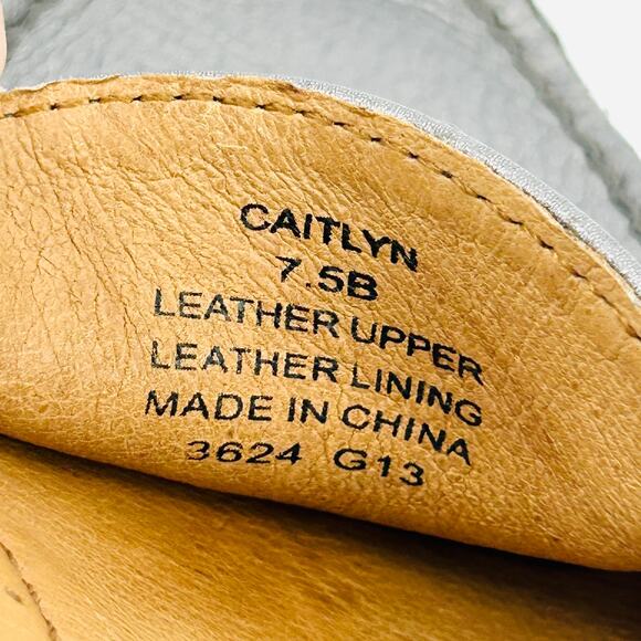 Ralph Lauren Caitlyn Gunmetal Metallic Leather Driving Loafers - Picture 9 of 9